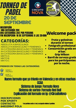 Cartel del torneo