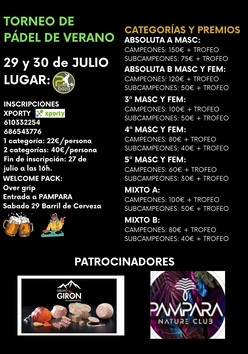 Cartel del torneo